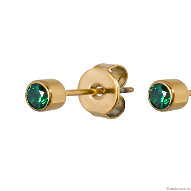 Пусеты Fiore Luna, Cubic zirconia Green, SWE0128 G G Пусеты Fiore Luna, Cubic zirconia Green, SWE0128 G G